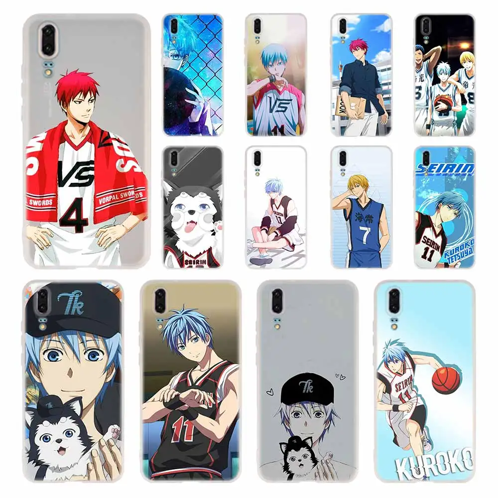 Kuroko no Basket Tetsuya kawaii anime Silicone Coque Soft Case For Huawei P50 P40 P10 P20 P30 Lite Pro P Smart Z 2020 2019 Cover | Мобильные