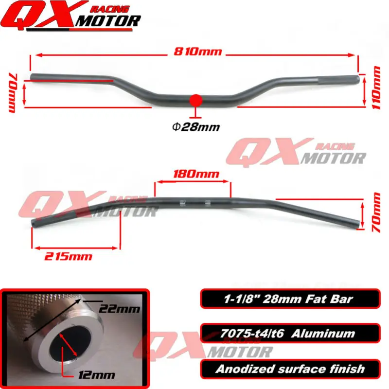 Руль для мотоцикла мотокросса 1 1/8 &quot28 мм ручки байкеров Kayo CRF YZF WRF RM KXF внедорожный