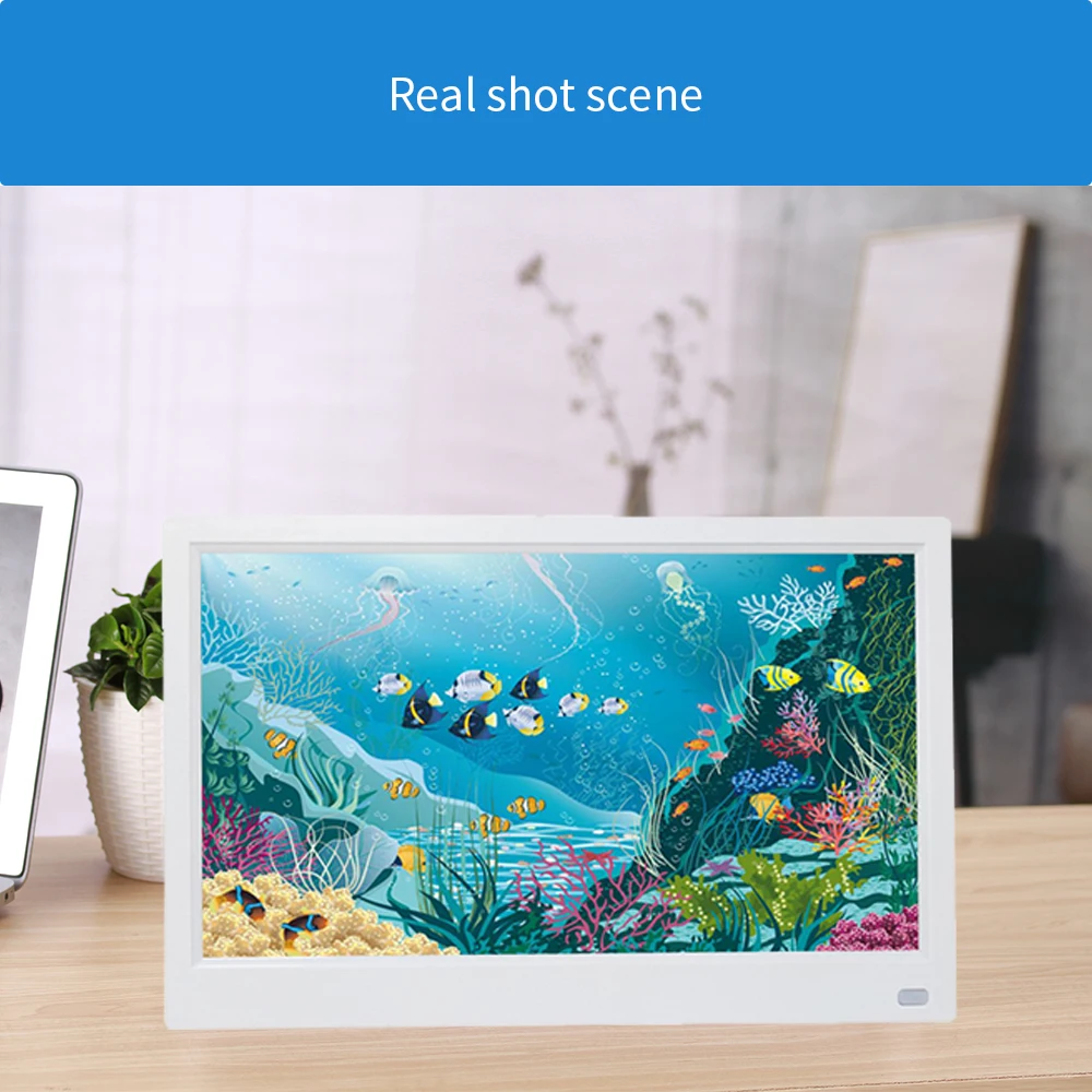 Электронная фоторамка, рекламная машина, настенная цифровая фото-и видеоплеер ips HD 1920*1080 15,6 дюймов