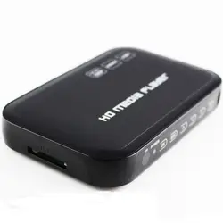 Бесплатная доставка! Full HD 1080p USB HDD медиа плеер с SD/MMC Card reader HDMI VGA MKV H.264 RM WMV, внешний USB HDD до 2 ТБ