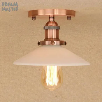 

Vintage Metal glass Ceiling Lamps Light Fixtures Country Classic Living Bedroom Retro Decorative Dining Ceiling Light Sconces