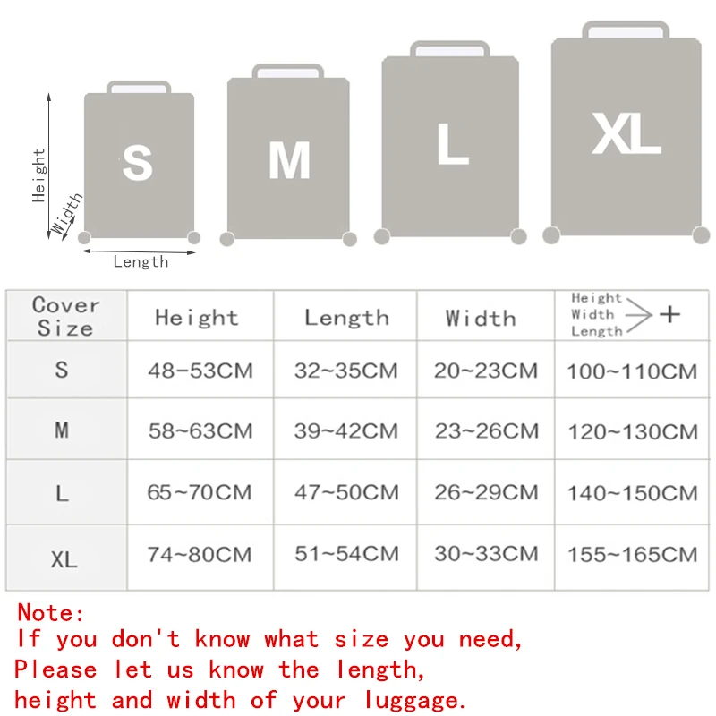 Дорожный Чехол для багажа, защитный чехол, чехол на колесиках, Чехол для багажа, пылезащитный чехол для 18-30 дюймов
