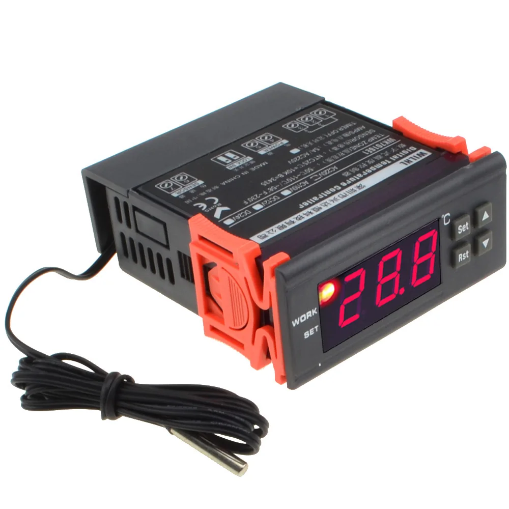 

Digital Electronic Temperature Controller Thermostat WH7016E 220V Measure Range: -9.9~99.9 deg C+Free shipping-10000319