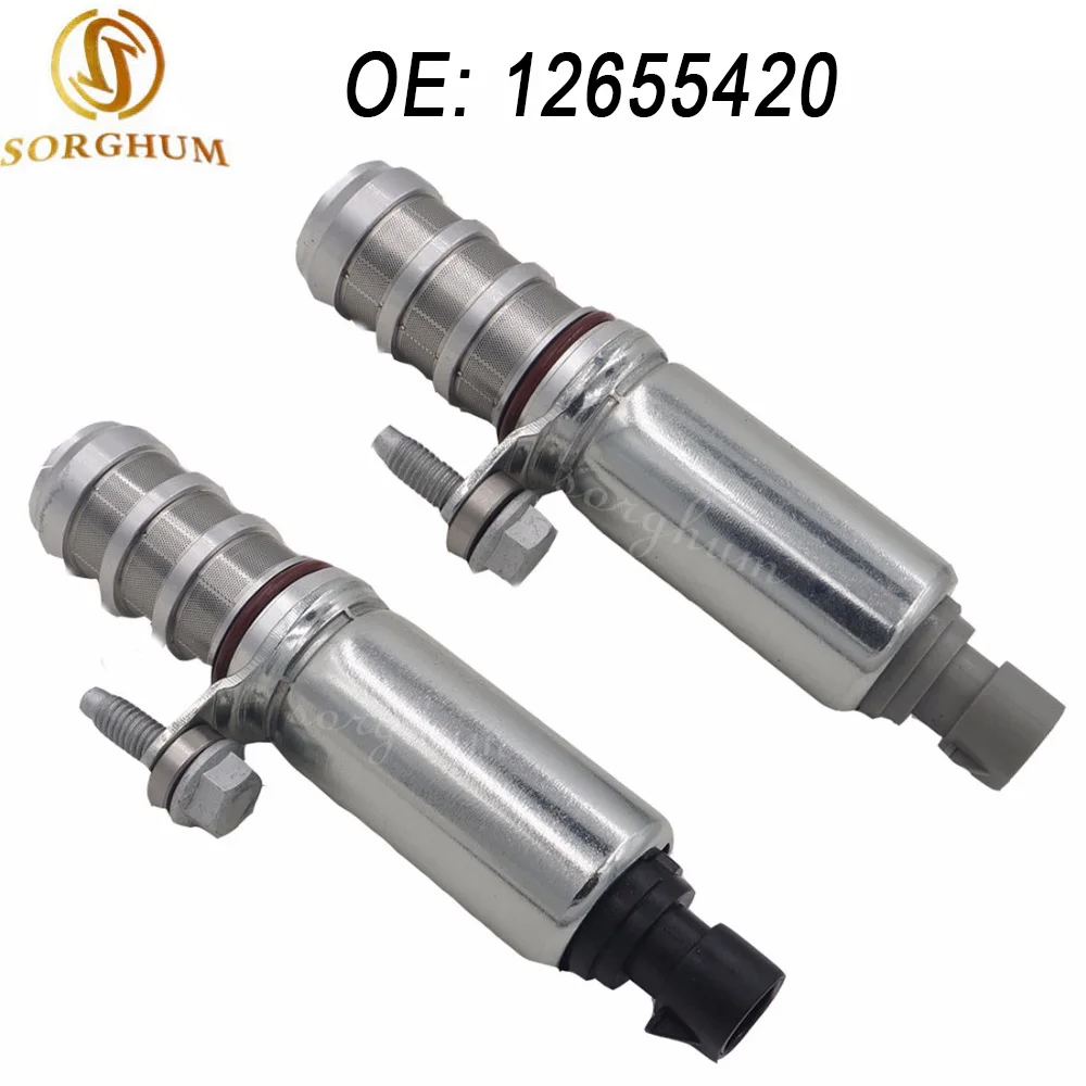 

2x Intake & Exhaust Camshaft Position Actuator Solenoid Valve 12655420 12655421 12628347 12578517 12646783 For Chevy /GM /Buick