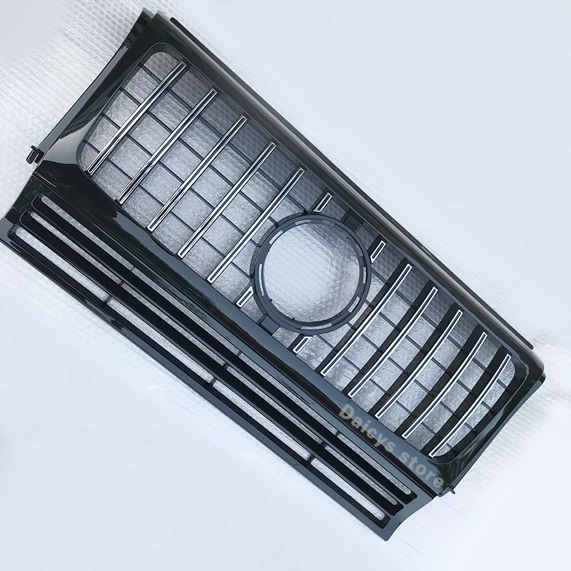 Передняя решетка гриля W463 ABS chrome GT R Style для Mercedes Benz G Class G300 G350 G500 G550 G63 G65 90