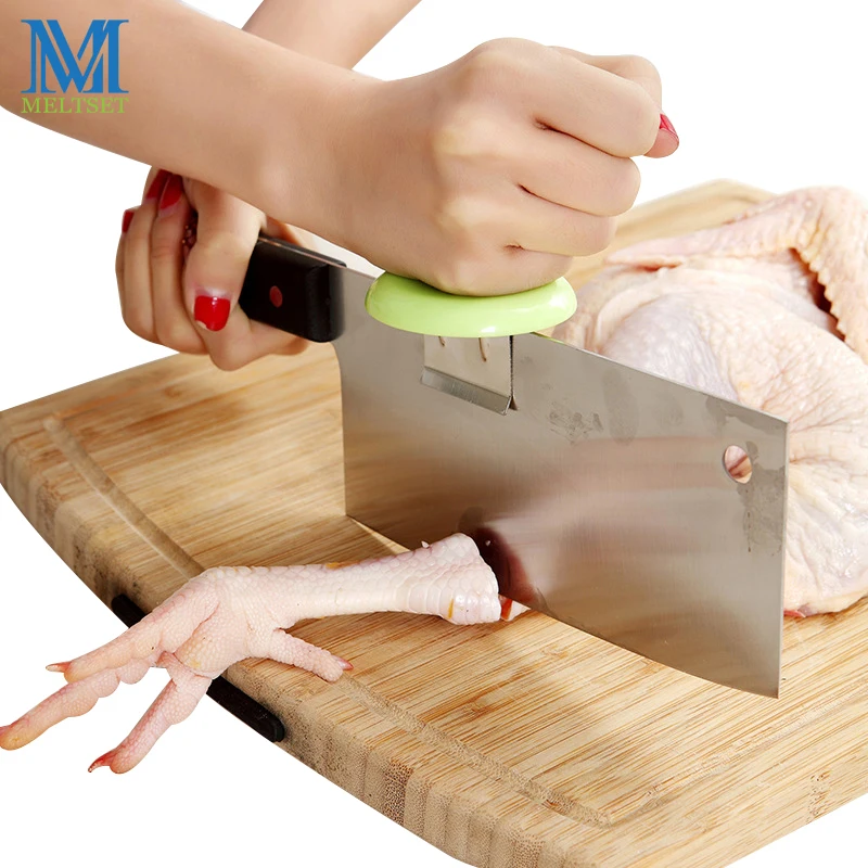 

Convenient Kitchen Knife Gadgets Helper for Chicken Fish Vegetable Cutting Slicer Aid Holder Slicing Cutter Kitchen Accessories