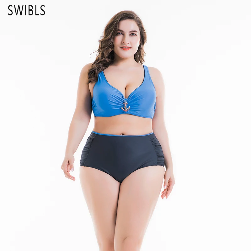 

2019 Female Sexy Swimsuit Plus Bikini set Swimming High Waist Wear Beach Bathing Suit push-up Bikinis Women Swimwear