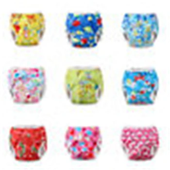 

Summer Swim Diaper Nappy Pants Reusable Adjustable Infant Baby Boy Girl Toddler Hot New Printed Adjustable Baby Swim Diaper