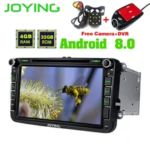 Joying 8″Android Car Radio Stereo Head Unit GPS For Volkswagen VW Skoda POLO GOLF PASSAT Support Air-Condition Multimedia Player