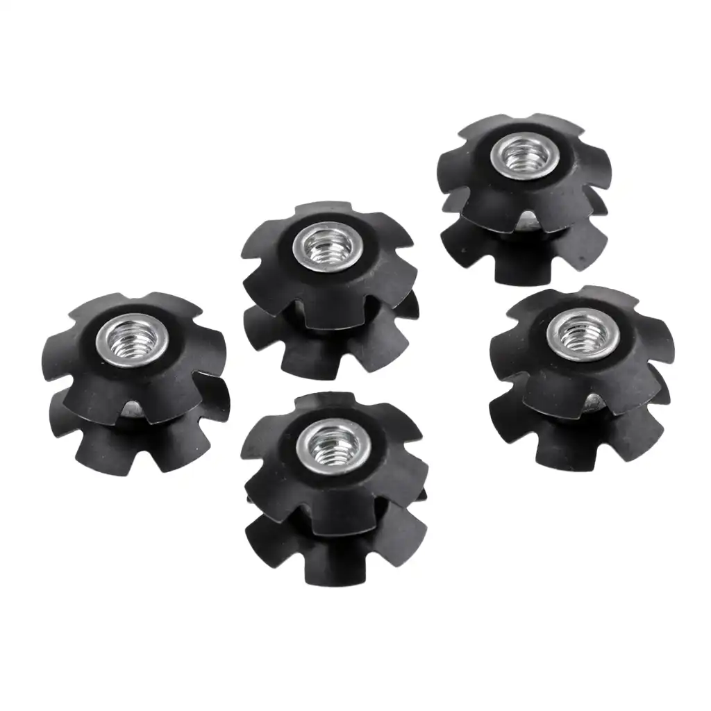 5Pcs Headset Flanged Star Nut Star Washer for 1-1//8/" Threadless Fork Steerers