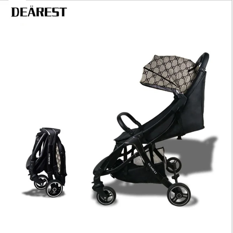 

DEAREST baby stroller umberlla mini lightweight folding portable trolley four wheel trolley umbrella stroller Free shipping