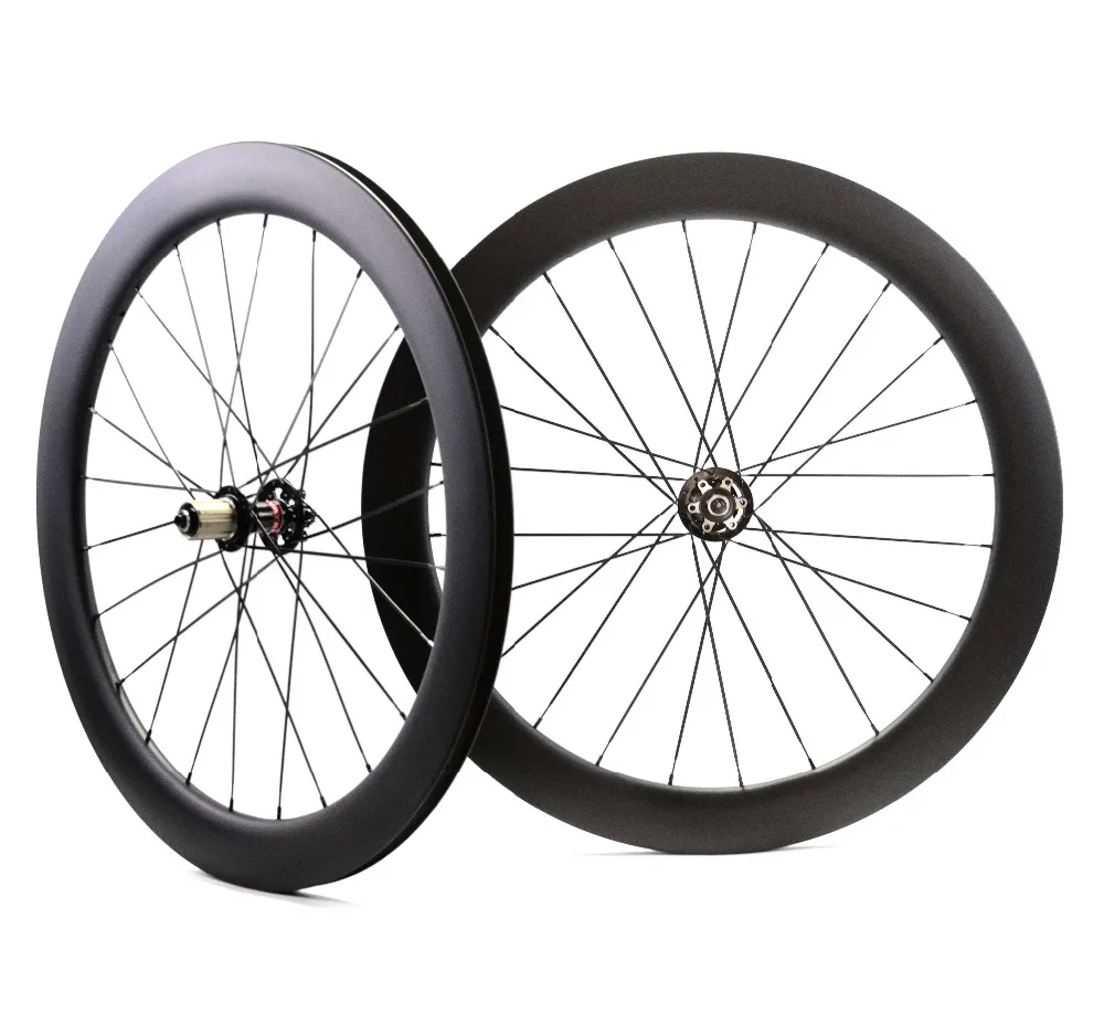 700C 60mm depth disc brake carbon wheels 23mm width Clincher/Tubular