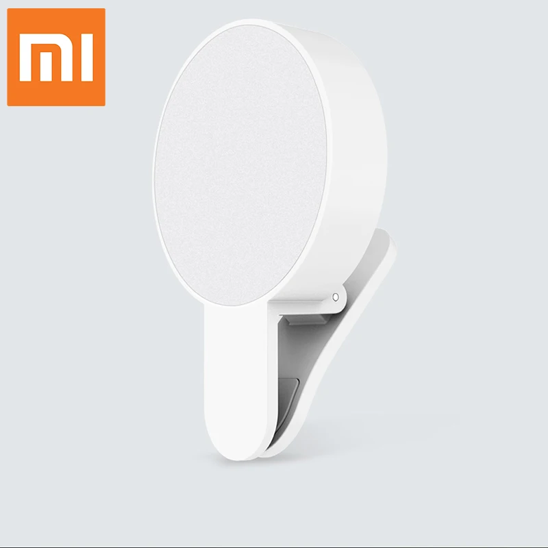 Xiaomi Мобильный телефон заполняющий светильник стенд селфи вторичный светильник источник живого видео потоковый светодиодный светильник s стент для подруги подарок - Цвет: Белый