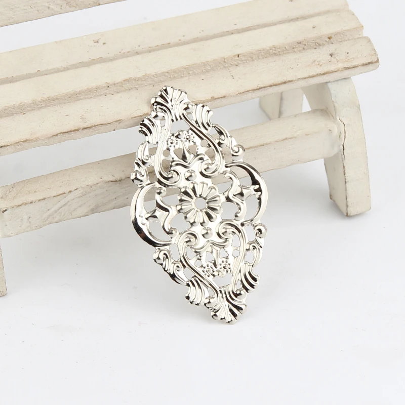 20 шт. подвеска с серебряным покрытием|diy findings|filigree connectorssilver tone |
