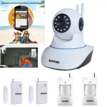 SACAM Wireless IP Camera 960P WiFi Alarm System Home Burglar Door Security PIR Sensors Network Video Surveillance Intruder Kit