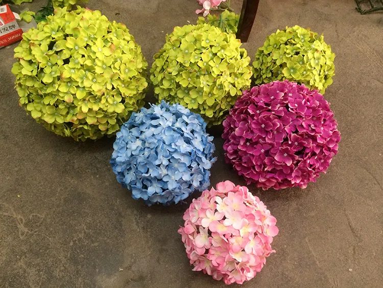 Hydrangea Silk Flower Ball Guelder Artificial Flower Ball Hangings Door