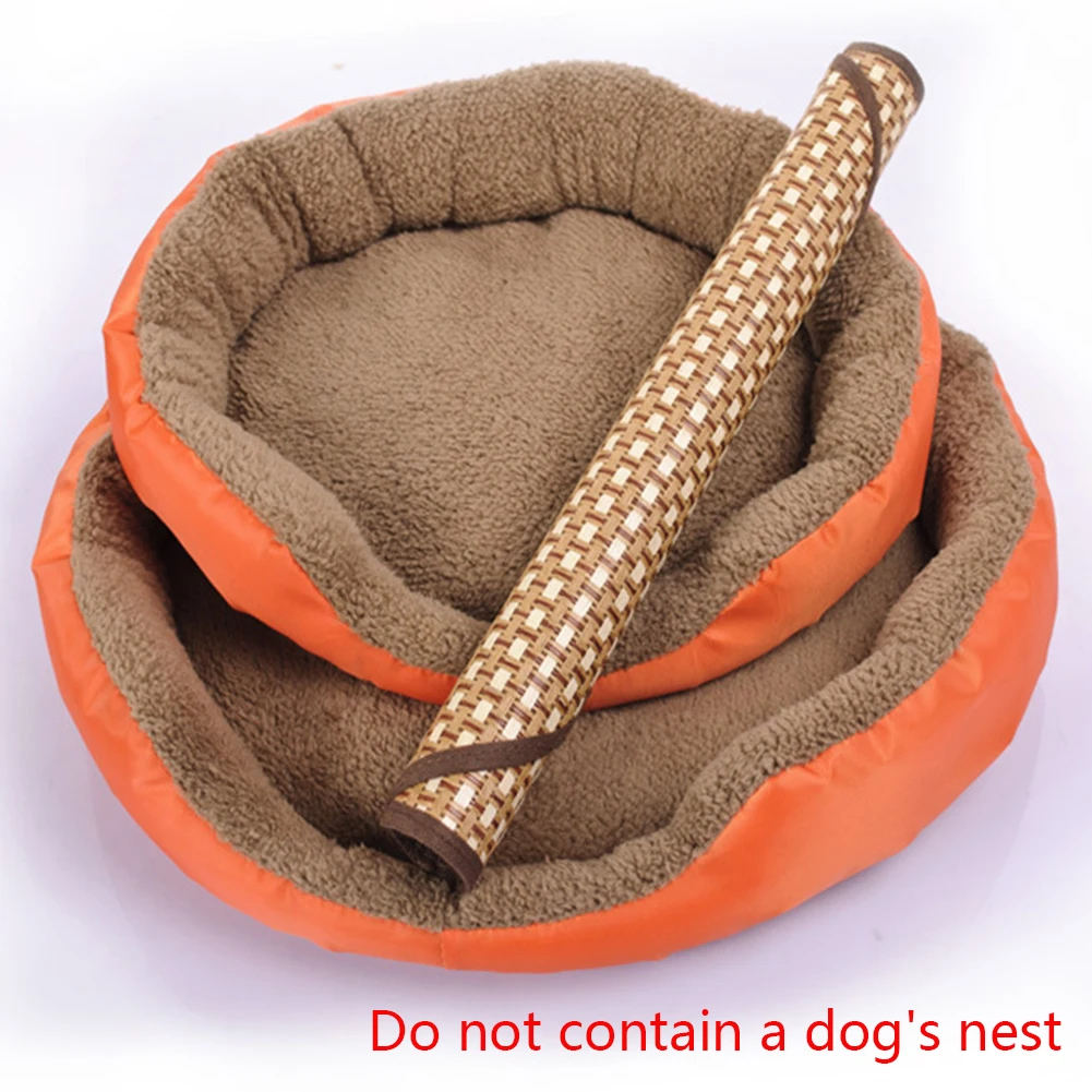 

Cozy Dog Pet Summer Breathable Sleeping Mat Bed Puppy Cat Doggie Cooling Pad Cushion Oval Grid Bamboo Mats