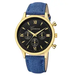 2018 новые роскошные модные мужские часы из искусственной кожи стекло Blue Ray кварцевые аналоговые часы наручные часы Relogio Прямая доставка