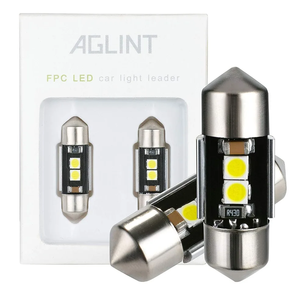 AGLINT 2 шт. Festoon C5W 31 мм CANBUS без ошибок авто Светодиодная лампа для салона освещение