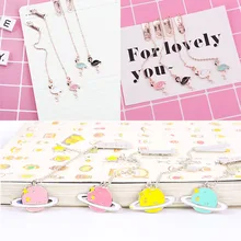 2 шт./компл. креативные красочные звезды Планеты Металлические Закладки брелок держатель книги Открытка Подарок Канцелярские Принадлежности SQ25