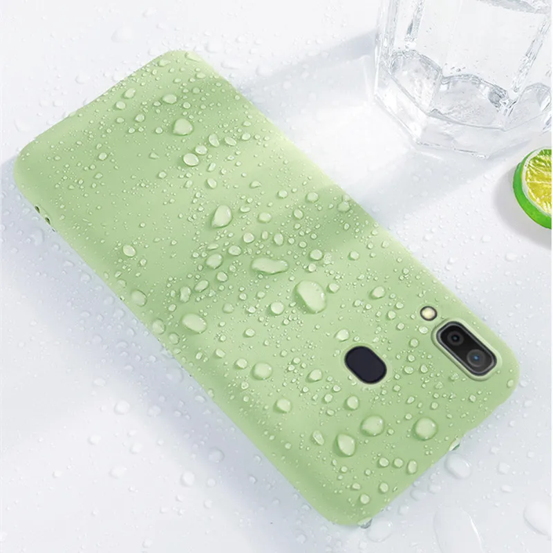 Discount 200pcs/lot Liquid silicone Phone Case For Samsung Galaxy A10 A20 A30 A40 A50 A60 A70 A80 A90 M10 M20 M30 TPU Back Cover 5