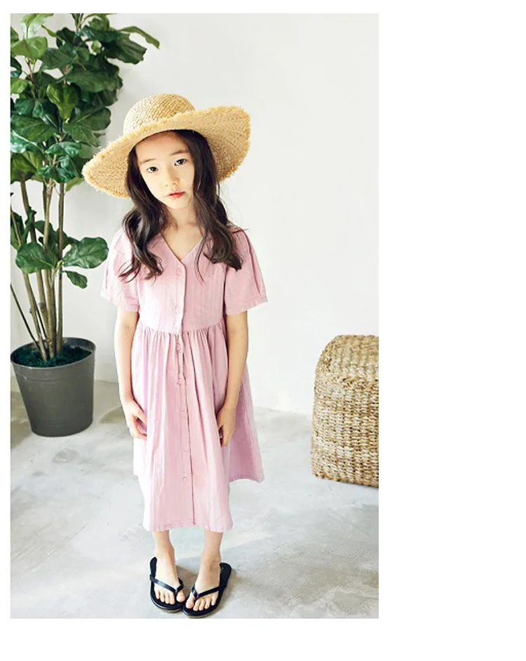long summer dresses casual teenage girl clothing pink blue maxi toddler girls dresses 2018 cotton mother daughter clothes 4 5 6 7 8 9 10 11 12 13 14 15 16 17  years old little big girls dress new arrivals children dresses girls (6)