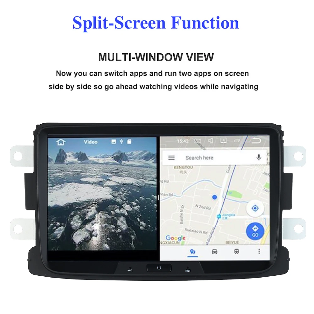 Sale Android 9.0 Car Multimedia for Renault Duster Dacia Sandero Duster Captur Lada Xray 2 Logan 2 Autoradio Radio WIFI BT RDS SWC 4G 4