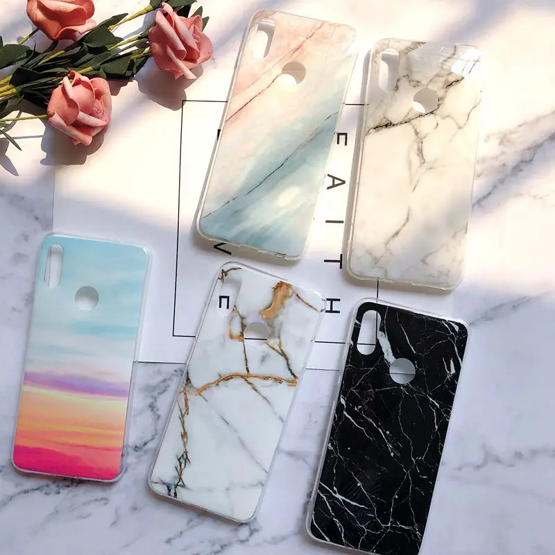 

A10 A50 Marble Case for etui Samsung Galaxy A10 A30 A50 Case M10 Silicone Soft Cover on sfor Samsung A10 A30 A50 M10 Phone Case