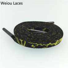 Weiou Мода углеродное переплетение теплопередачи плоские персонализированные Замена шнурки галактики сливы шнурки из полиэстера струны