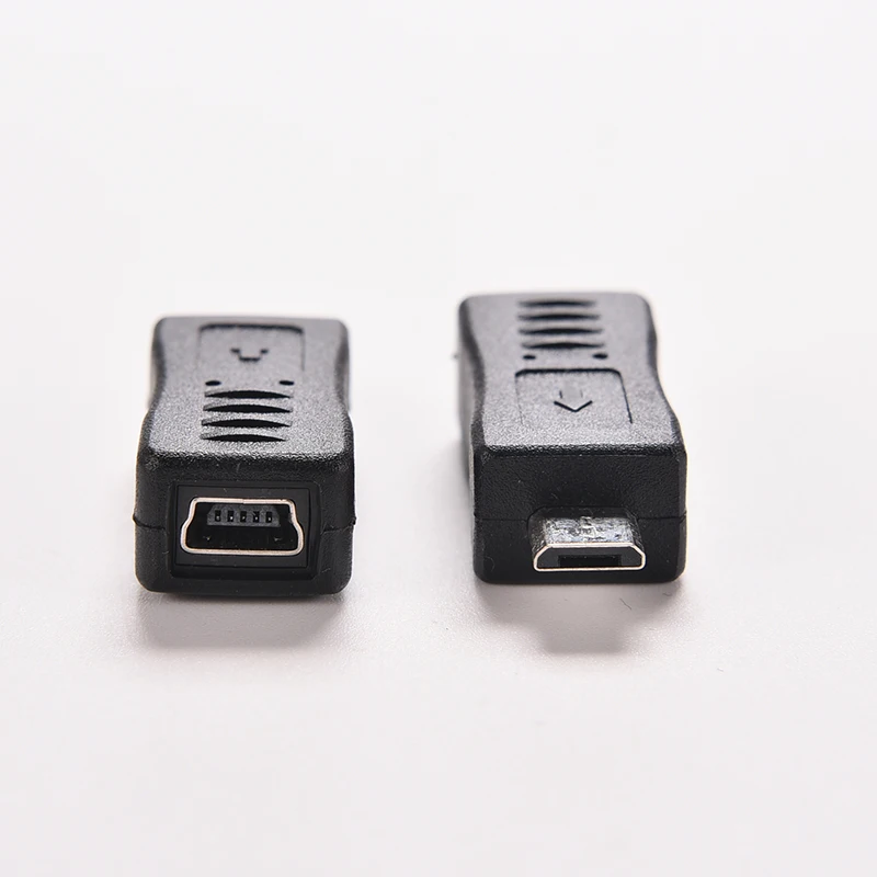 

4 Type Straight / L Shape Black Micro / Mini USB Female to Mini / Micro USB Male Adapter Charger Connector Converter Adaptor 1PC