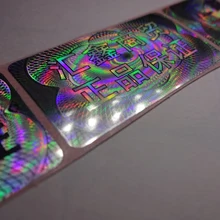 Изготовленные на заказ голографические наклейки, пустые, если удалены. Свободный дизайн