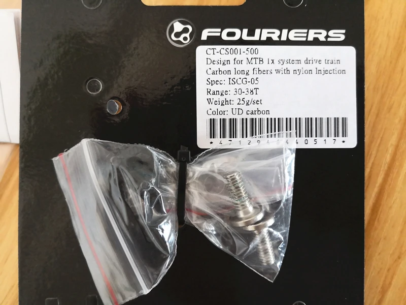 FORIERS ISCG-05 carbono con bicicleta ligera de nailon chainguide estable para 1X MTB drivetrain 30 T ~ 38 T FORIERS ISCG-05 carbono con bicicleta ligera de nailon chainguide estable para 1X MTB drivetrain 30 T ~ 38 T