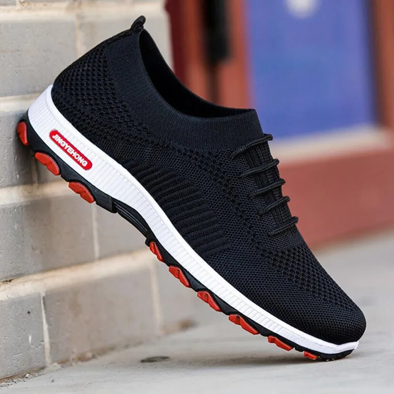 

Men's Sneaker 2019 New Spring Men's Shoes Wild Sports Casual Shoes Men's Shoes Net red flying Woven Tide Shoes