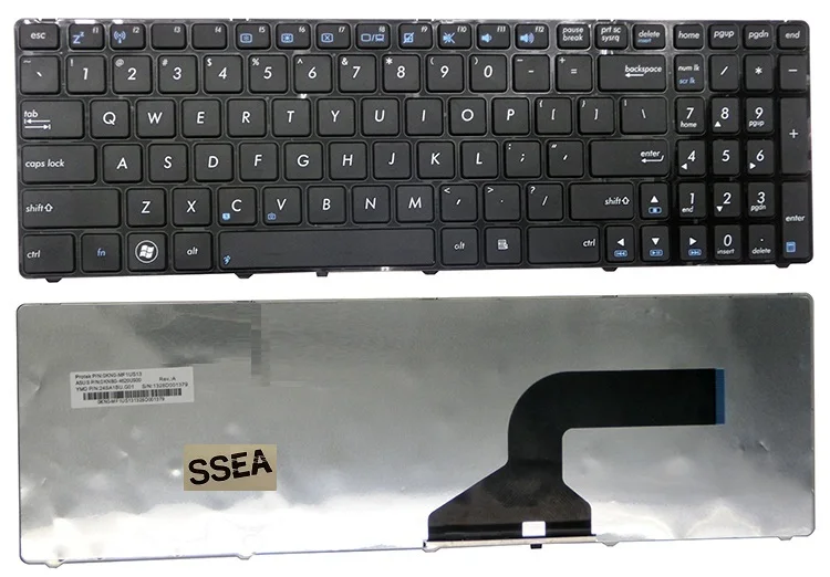 Клавиатура SSEA New US для ASUS N50 A53 A52 U50 G51 N52 G73 k53 N53 N60 N61 N53S N53SV K52F K53S K53SV K72F | Компьютеры и