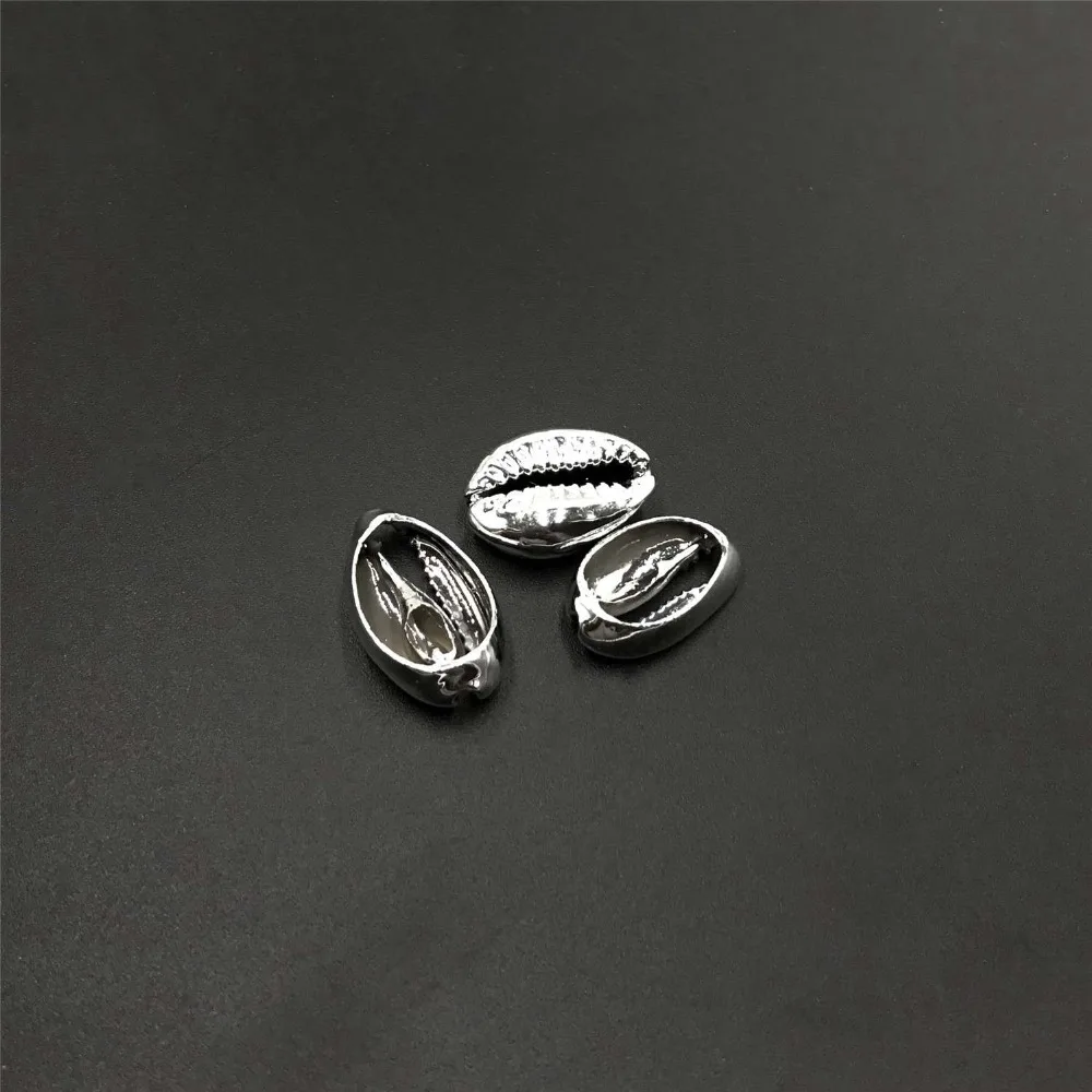 

10pcs 20*14 mm Silver Natural Shell Cowrie Sea Shells Charm DIY Necklace Bracelet Pendants Charms Sea Shell for Jewelry Making
