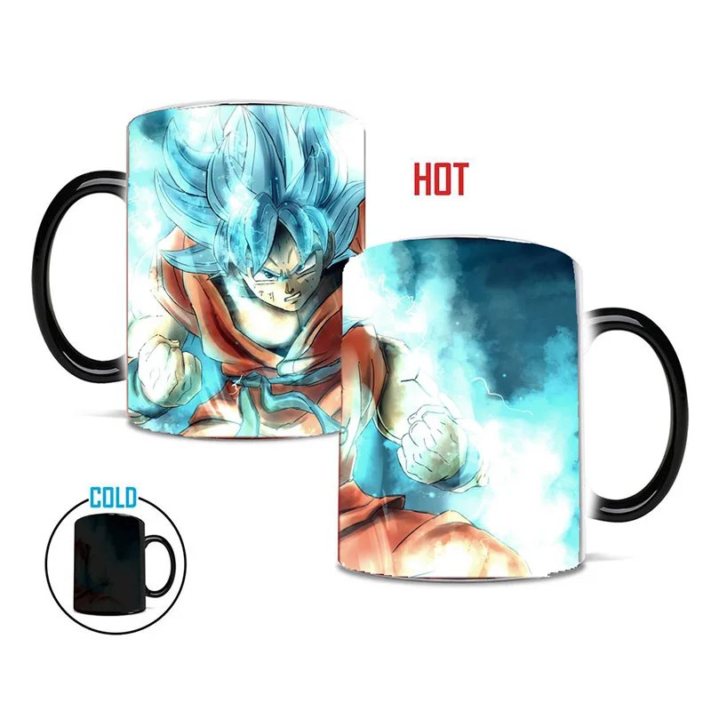 Dragon Ball Z Супер Saiyan Vegata синие волосы кружки Цвет Изменение Кружка кофейная чайная молоко магия чашки лучший подарок кружка для ваши друзья