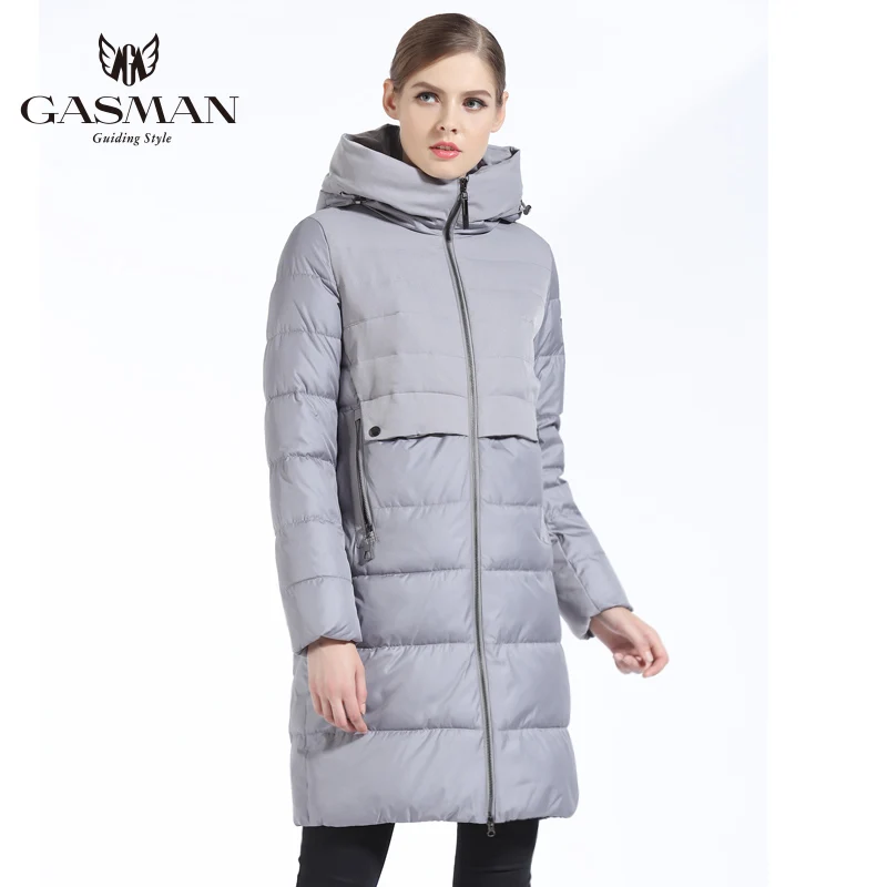 GASMAN 2018 Winter Outwear Coat Long Women Bio Down Parka Thickening Hooded Jacket Down For Women Slim Style Cloth Winter Women