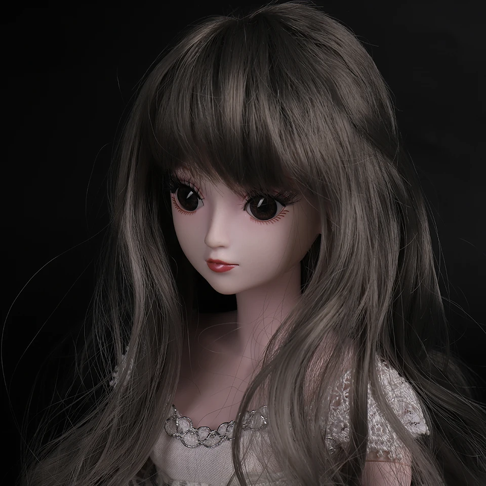 Cataleya 1/3 1/4 BJD волосы высокая температура длинные серые прямые и Курчавый BJD парик SD для BJD куклы