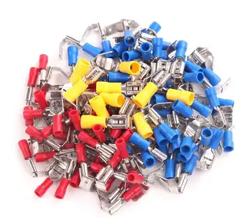 

100PCS PBDD1.25-250, PBDD2-250, PBDD5.5-250 shoulder type male female inserted spring terminal R40 B50 Y10