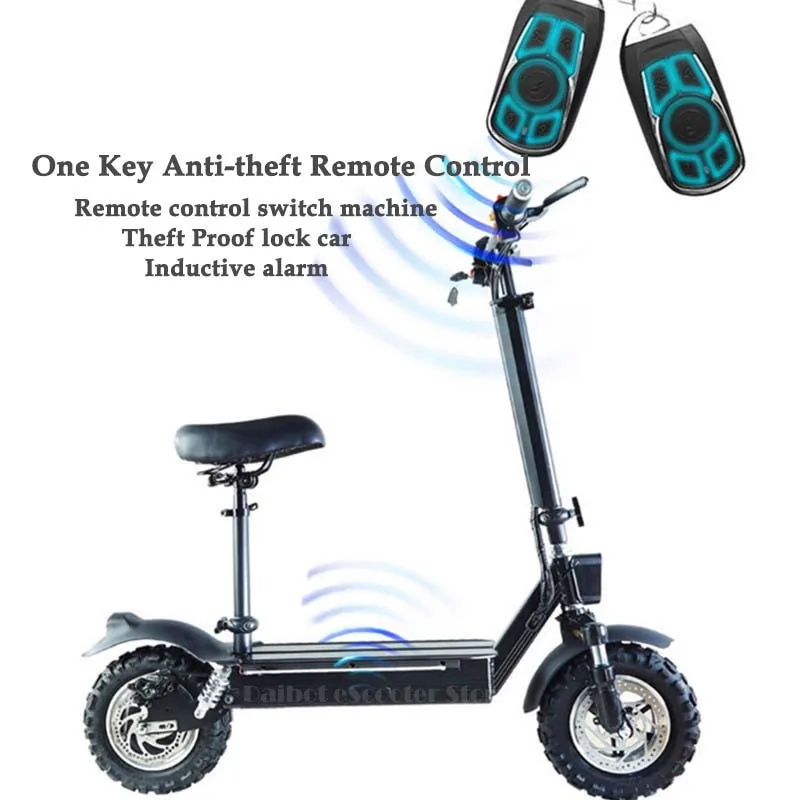 New Waterproof Electric Scooter 1000W 11 Inch Electric Scooters Off Road Electric Scooter With Seat Adults                       (19)