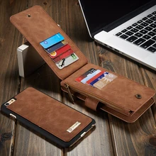 For iphone 6 6 Plus Luxury Retro Multi Functional 2 in 1 Leather Wallet Case For Samsung Galaxy S7/S7 Edge Note5 Magnetic Cover