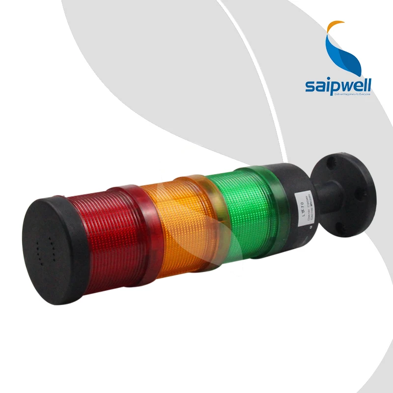 

6W 12/24/110/220V DC 3 layer LED Signal Tower Lamp / Industrial ABS Steady Light Warning Light (LT-70-3)