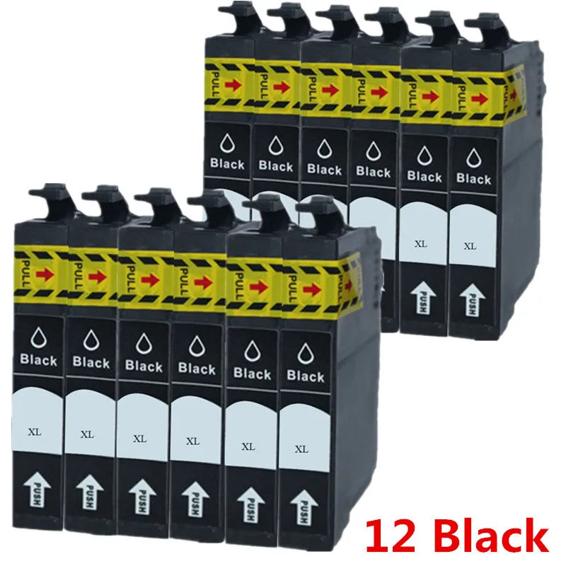 T1251 E-1251 T1254 чернильные картриджи Замена для Стилус NX125 NX127 NX130 NX230 NX420 NX530 NX625 рабочей силы 323 325 520 - Цвет: 12 Black