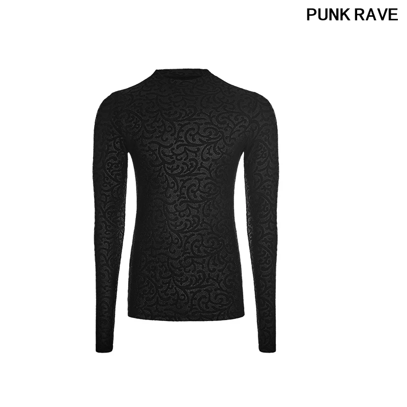 

Gothic Men's Printing Cool Personality black T-shirt Rock popular Visual kei Casual Top T shirts Punk Rave WT-511TCM