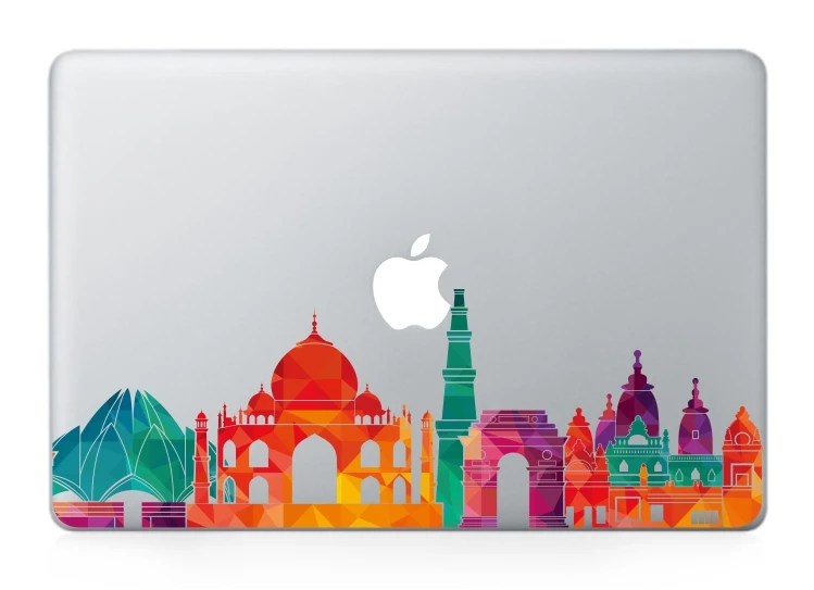 GOOYIYO - New Laptop Sticker Famous City Sight Landmark Skins For MacBook Air Pro Retina 11 13 15 Sticker Vinyl Partial Decal