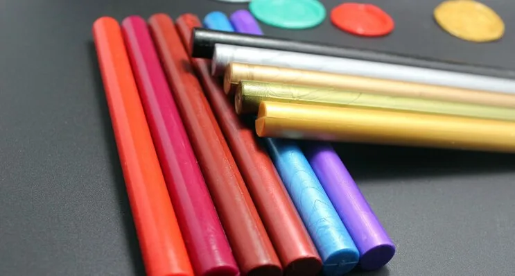 Круглые уплотнительные восковые палочки в качестве офисных принадлежностей свадебные пригласительные карты печать использовать 20 цветов