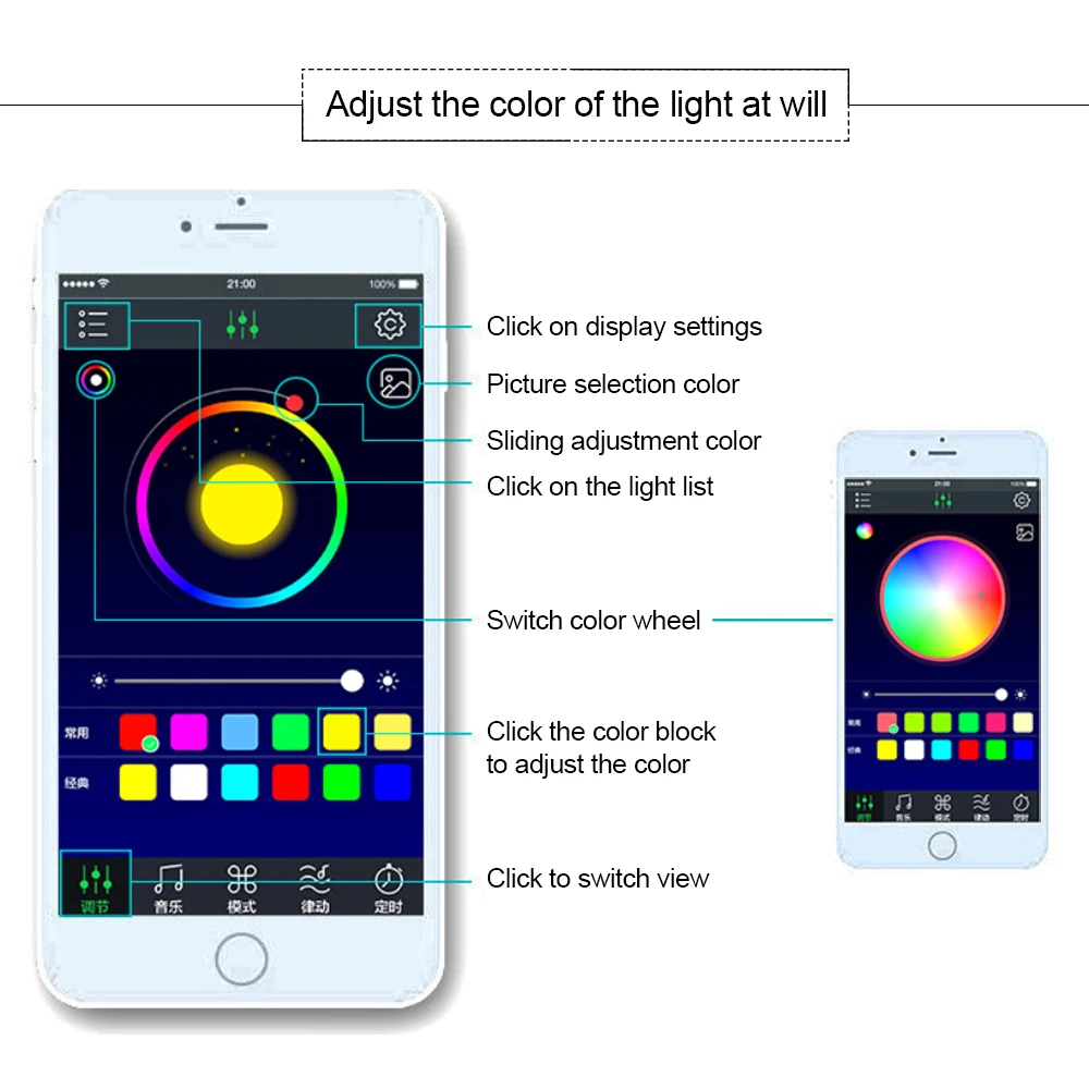 Современный автомобильный RGB светодиодный DRL светильник, декоративный светильник для салона автомобиля, автомобильная атмосферная лампа, дистанционное управление/управление голосом/приложение, ножные лампы