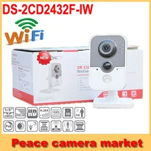 Hikvision Wifi Camera 3mp DS-2CD2432F-IW, IP Camera 1080p IR Cube w/3D DNR,Up to 10m IR,PIR, Network CCTVIP camera