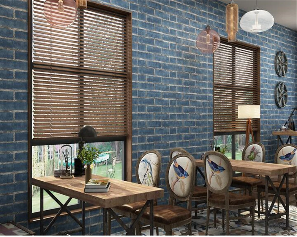 beibehang pvc latest retro personality nostalgia three dimensional