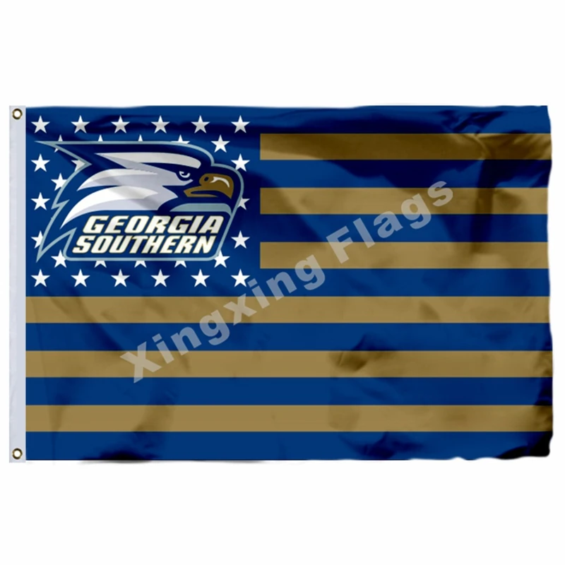 Georgia Southern Eagles Nation Flag 3ft X 5ft Polyester Banner Flying Size No.4 90*150cm Custom | Дом и сад
